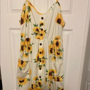 Sunflower tank dress. Tagged as XXL fits as L/XL.